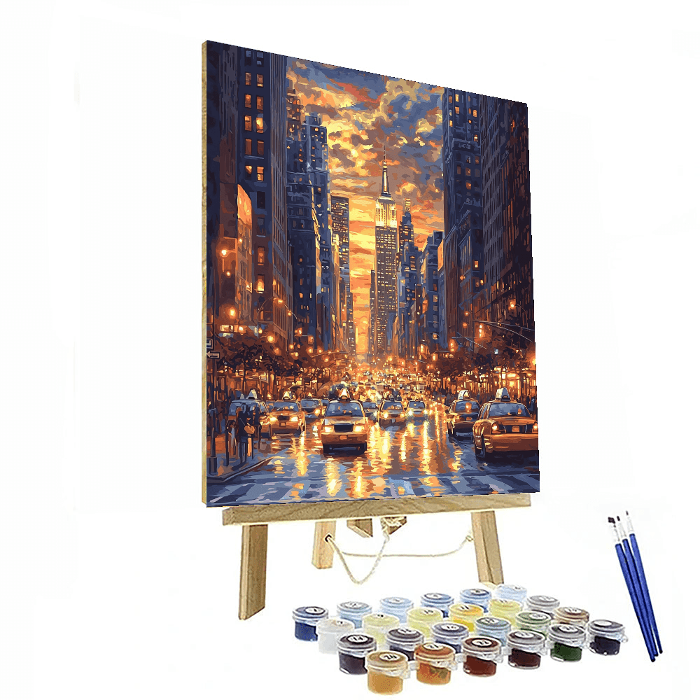 Edward Hopper Inspired Echoes Of The City  Paint By Numbers Art