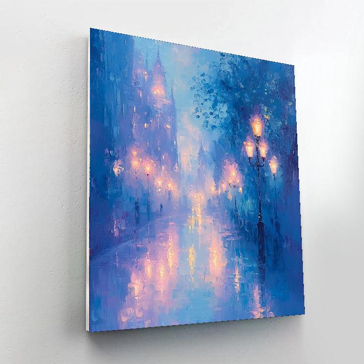 Edgar Degas Inspired Twilight Ballet's Reflections  Painting Number Kit