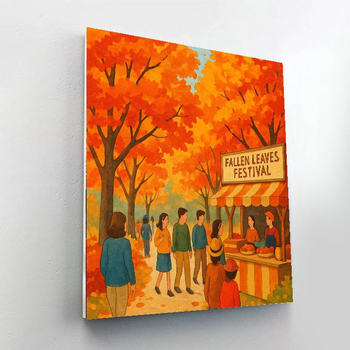 Fallen Leaves Festival DIY Paint By Numbers