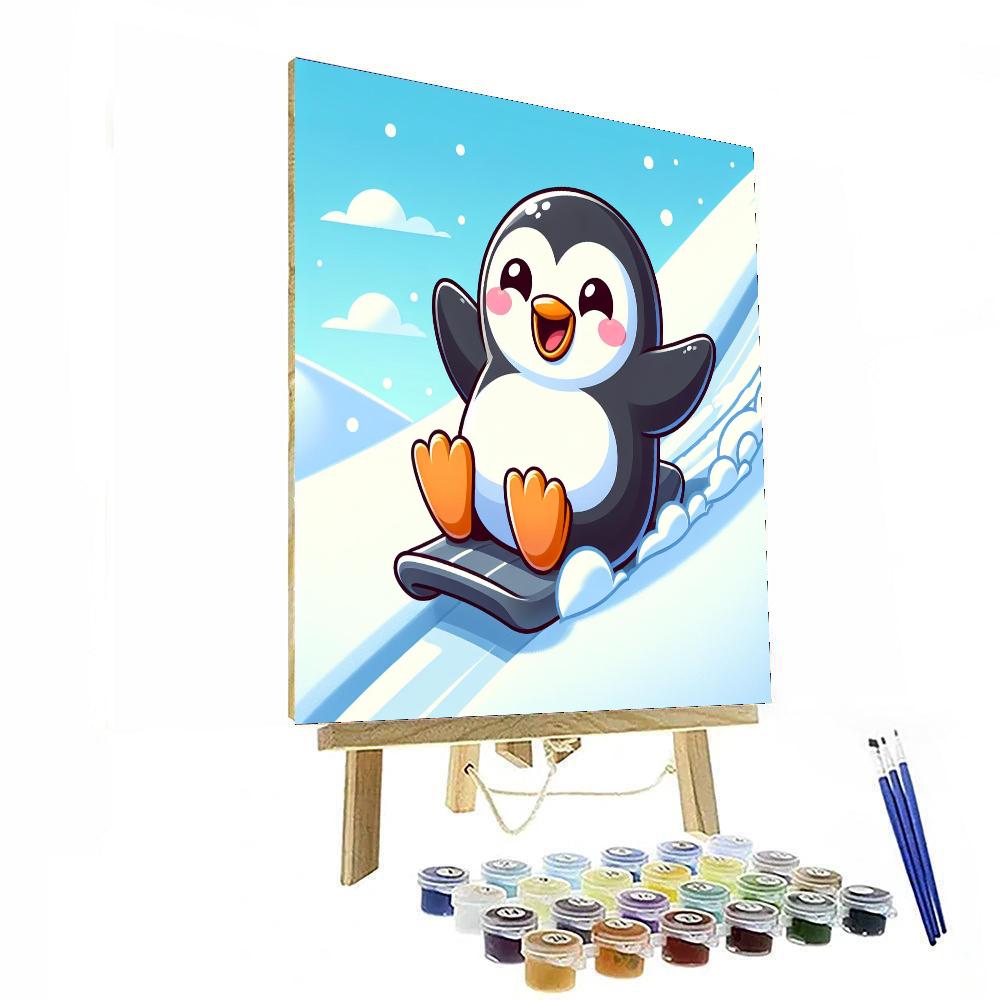 Punny Penguin DIY Paint By Numbers