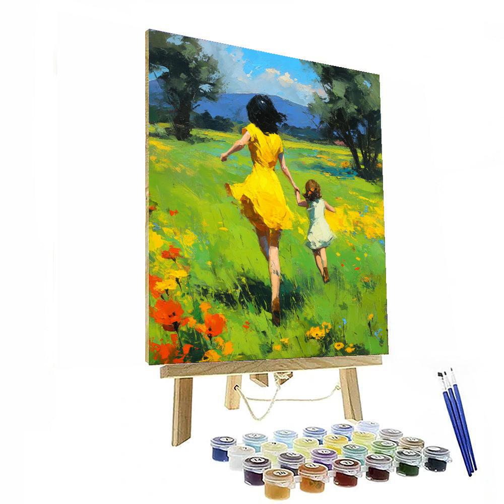 Playful Meadow Dance Paint By Color