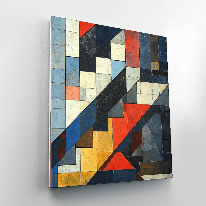 Piet Mondrian Inspired Patterns Of The City  Paint By Numbers Kits