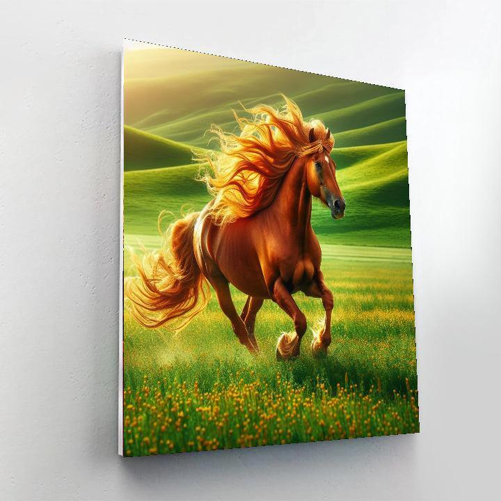 Majestic Stallion's Gallop Painting By Numbers Kit
