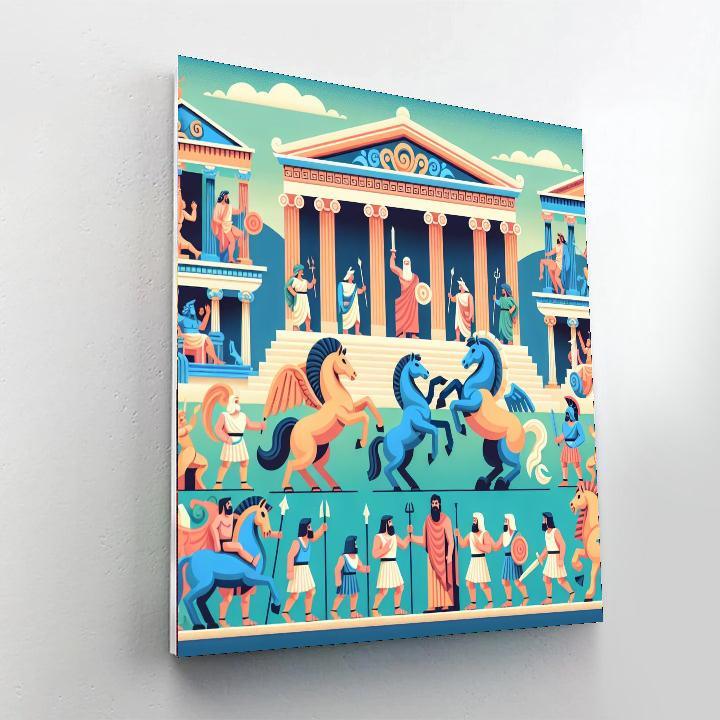 Ancient Greece Odyssey Painting By Numbers Kit