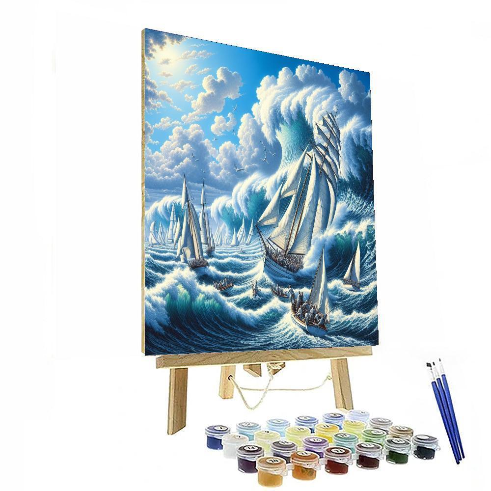 Nautical Maritime Adventure Painting By Numbers Kit
