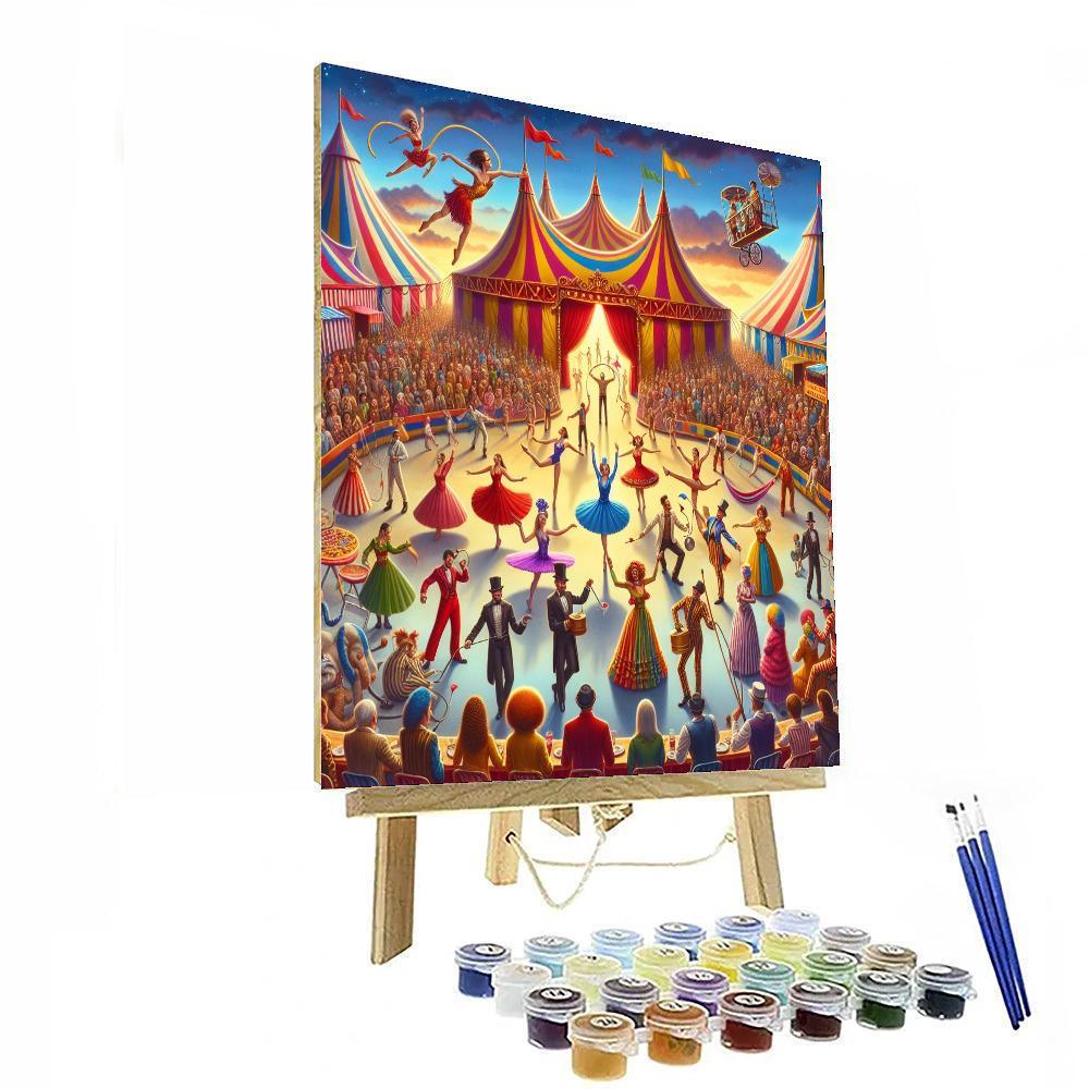 Magical Circus Performance Painting Number Kit