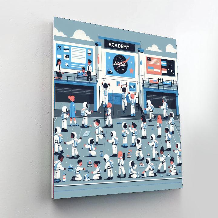 Little Astronauts Academy DIY Paint By Numbers