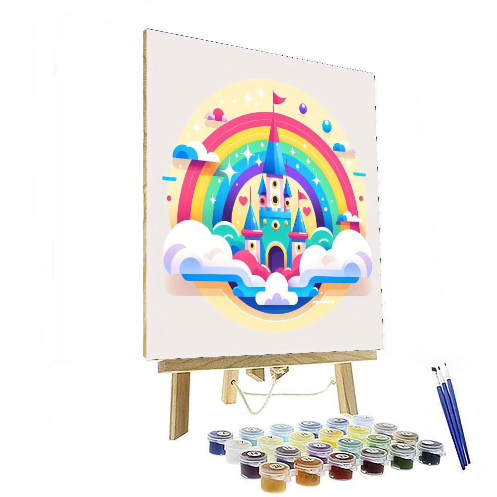 Floating Fairy Castle Paint By Number