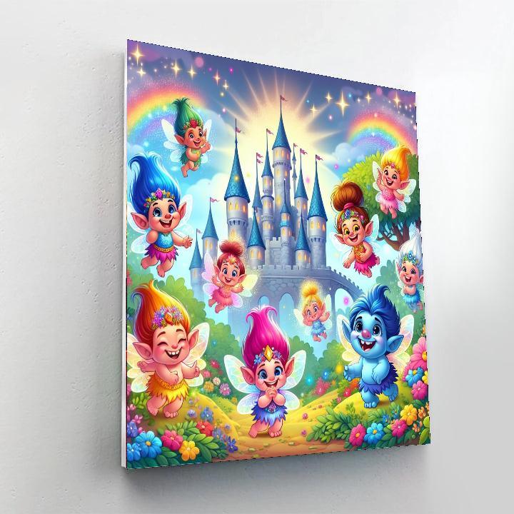 Funky Fairytale Creatures Paint By Numbers Art