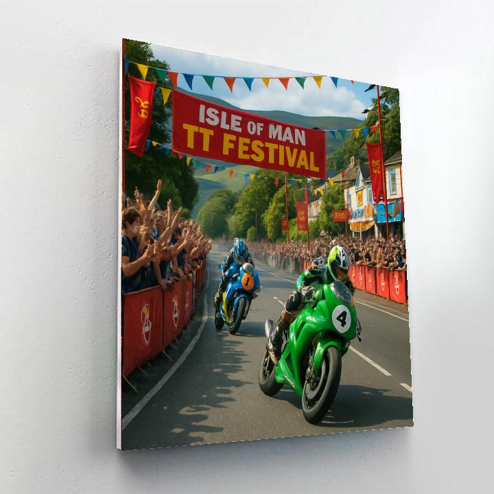 The Isle Of Man Tt Festival Number Painting