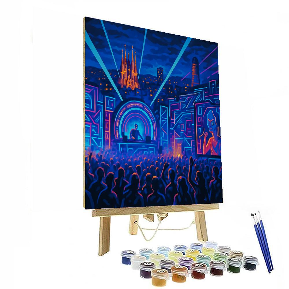 Sonar Music Festival - Barcelona, Spain Painting Number Kit