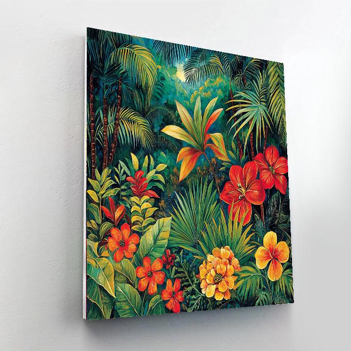 Frida Kahlo Inspired Tropical Fusion  Paint By Color