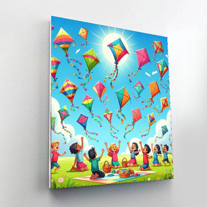 Gigantic Kite Festival Numbered Painting Kits
