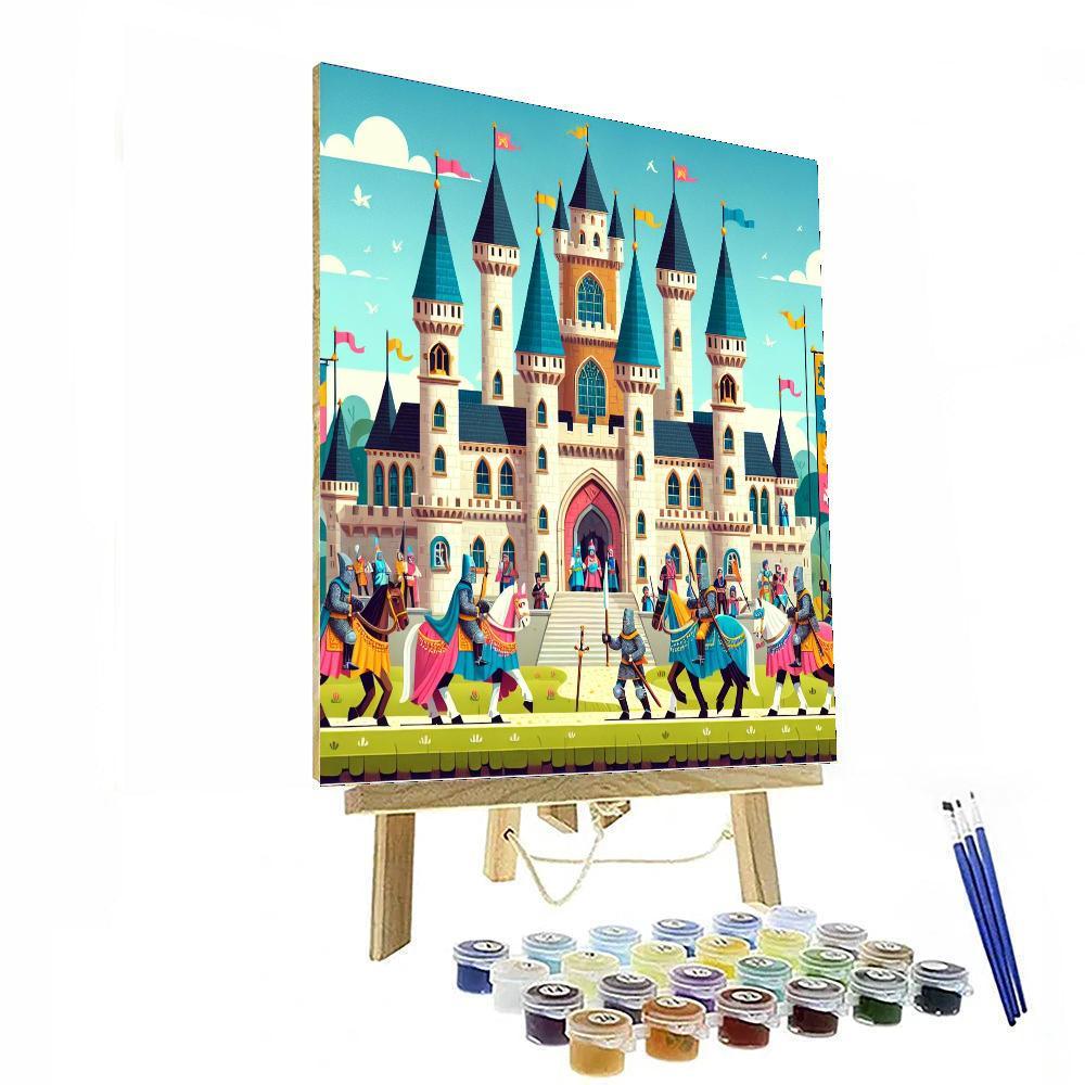 Enchanted Castle Kingdom Painting By Numbers Kit