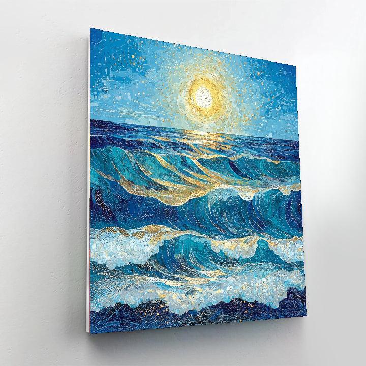 Georges Seurat Inspired Ocean's Silent Whispers  Painting Number Kit