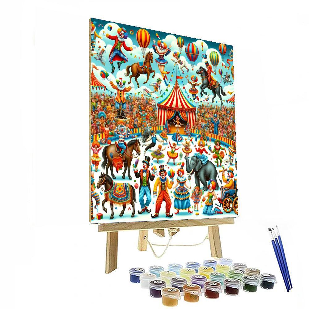 Magical Circus Parade For Kids Numbered Painting Kits