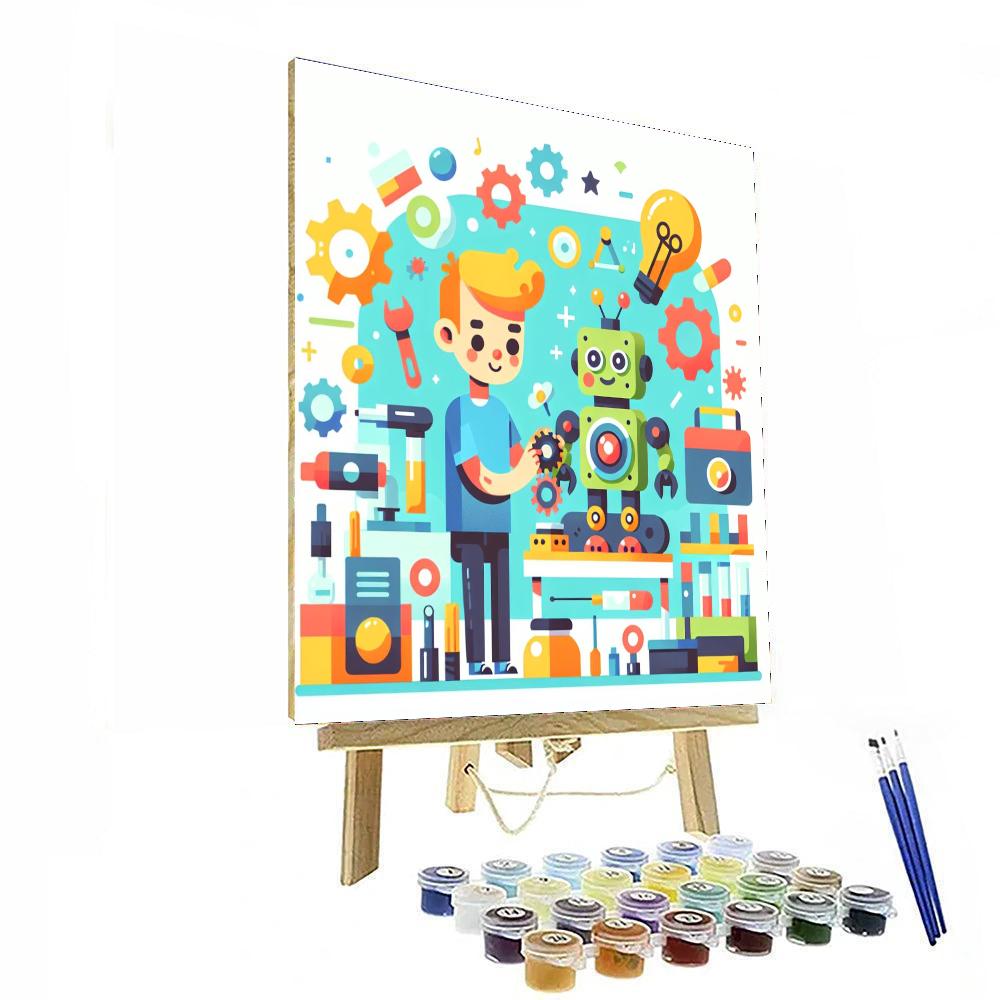 Robotics Builder Lab DIY Paint By Numbers