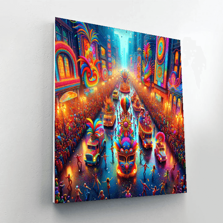 Vibrant Festival Parade Paint By Number