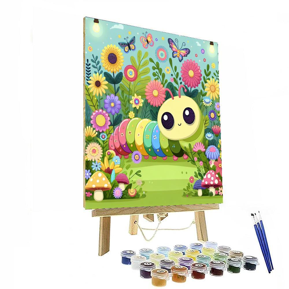Wonderland Caterpillar's Journey Painting By Numbers Kit