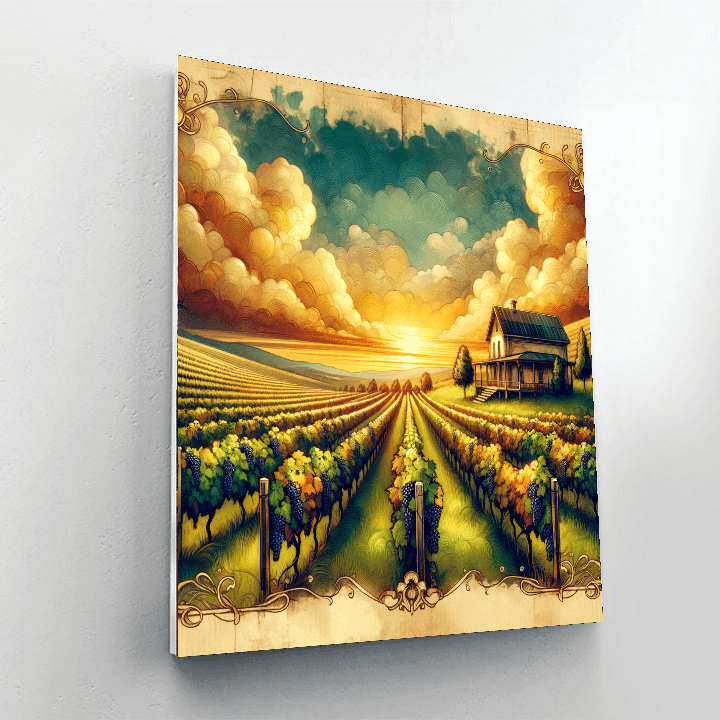 Rustic Vineyard Escape Paint By Number