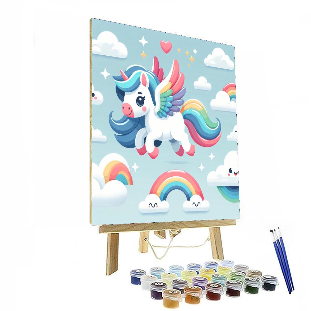 Playful Pegasus Party Numbered Painting Kits