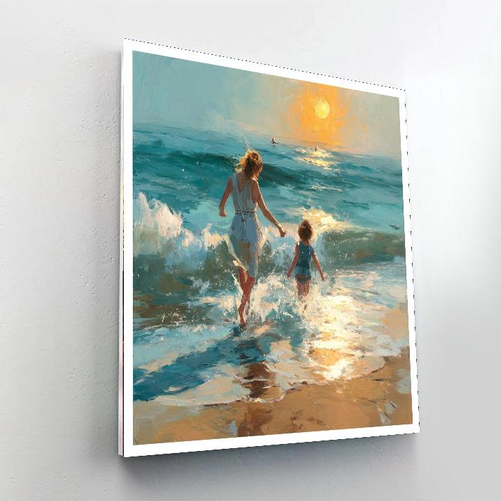Tender Moments By The Ocean Numbered Painting Kits