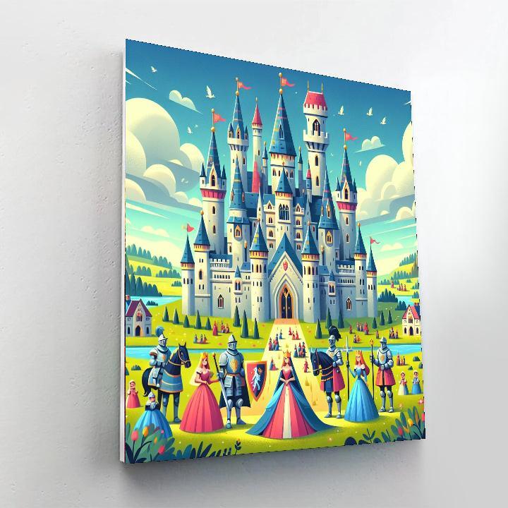 Medieval Castle Legends Paint By Numbers Art