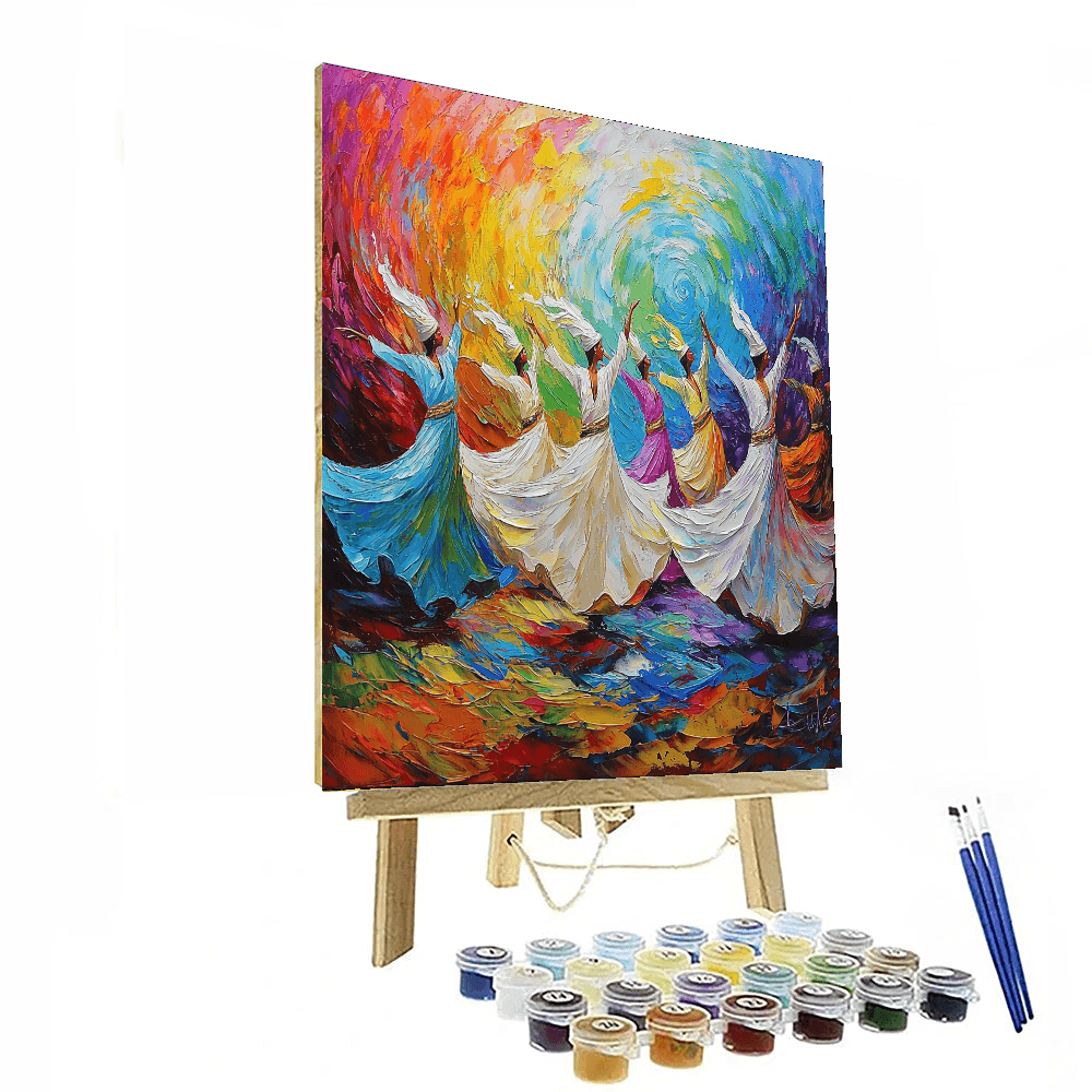 Matisse Inspired Whirling Dervishes - DIY Painting By Numbers Kit