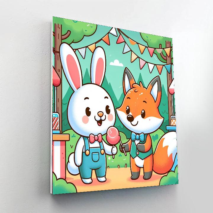 Friendly Forest Fair Painting By Numbers Kit