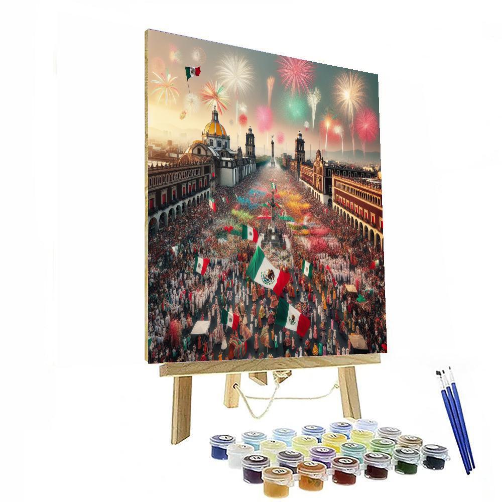 Día De La Independencia - Mexico City Paint By Numbers Kits