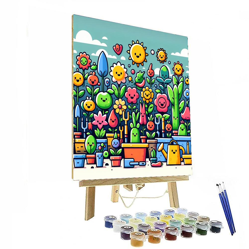 Gardening Adventures Painting Number Kit