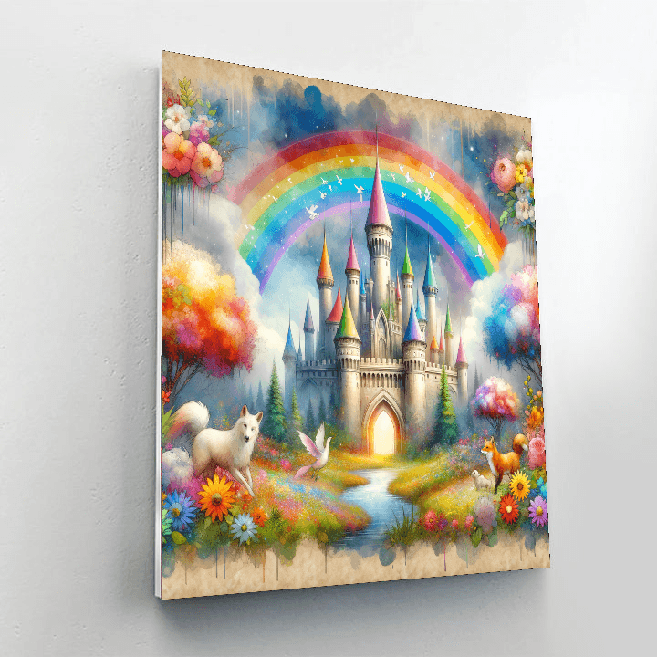 Fun Fairy Tale Castle Paint By Color