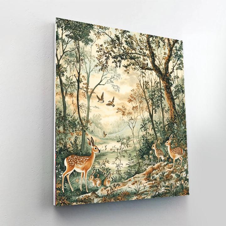 John James Audubon Inspired Wildlife At Dusk  Paint By Numbers
