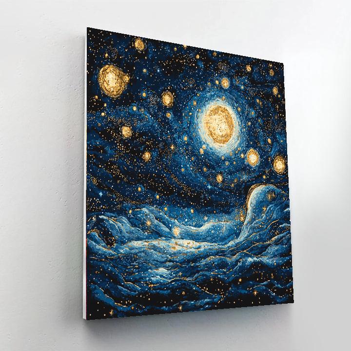 Gustav Klimt Inspired Astral Elegance  Paint By Number