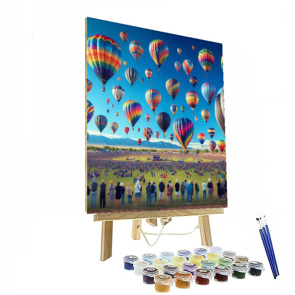 International Balloon Fiesta - New Mexico, Usa Paint By Color