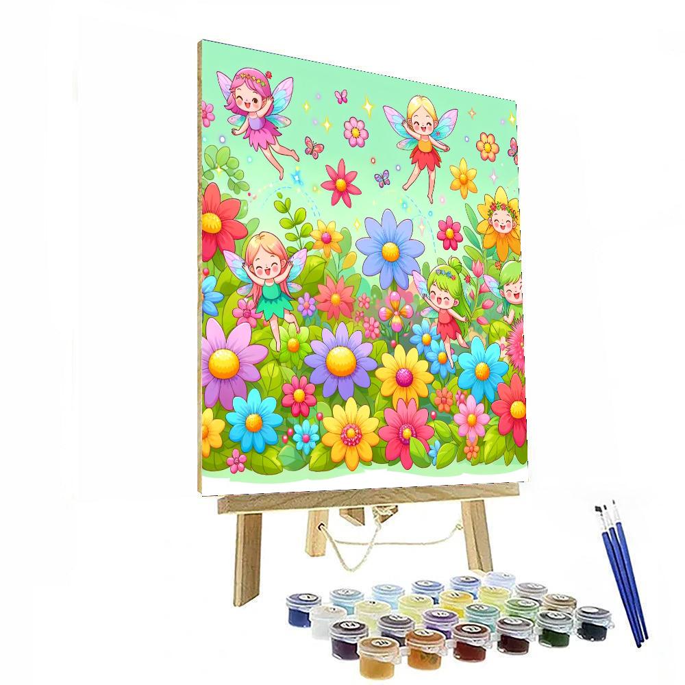Magical Fairies Garden Painting Number Kit