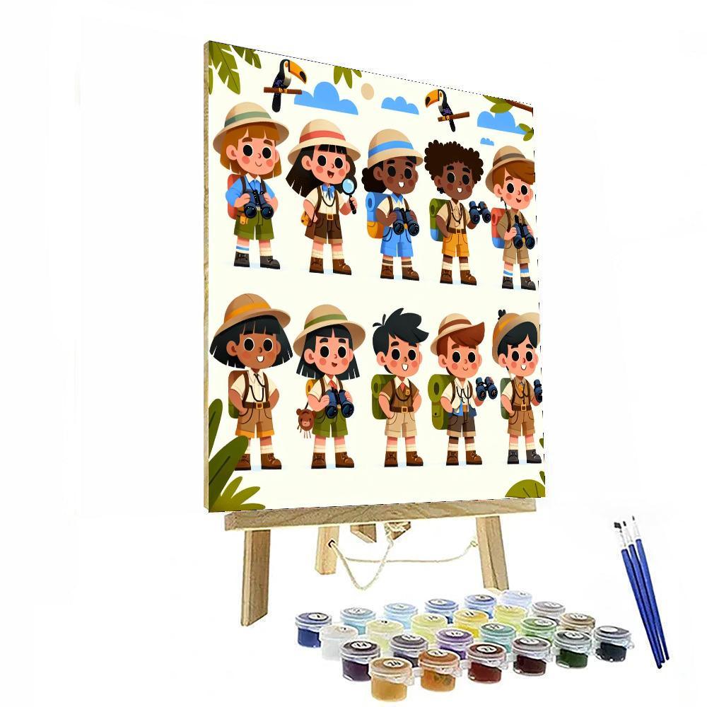 Jungle Expedition Fun Number Painting