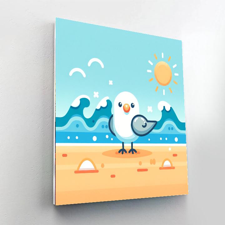 Seagull's Beachside Day Paint By Numbers Kits