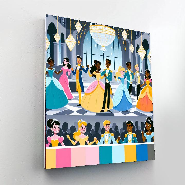 The Princess's Enchanted Ball DIY Paint By Numbers