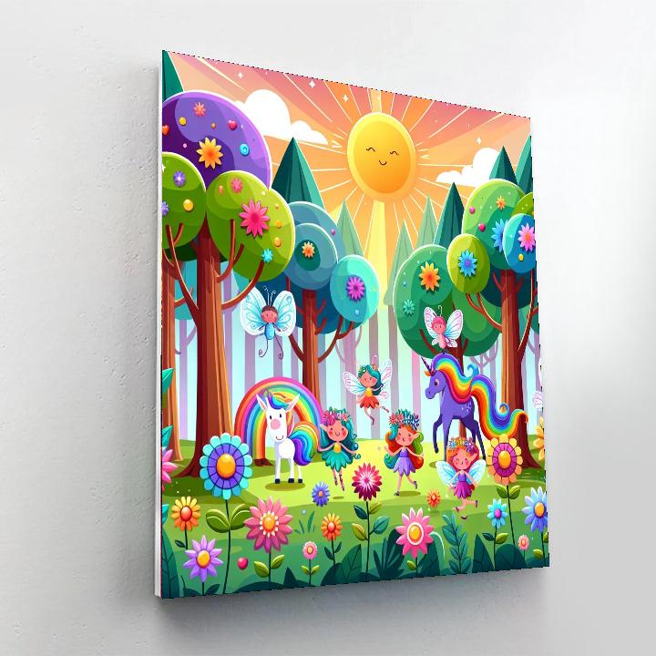 Colorful Fantasy Forest DIY Paint By Numbers