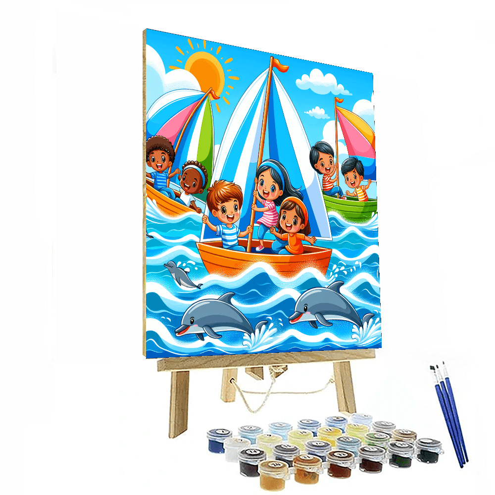 Sailing Adventures On The Ocean Painting By Numbers Kit