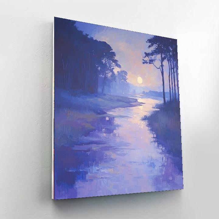 Paul Cézanne Inspired Twilight Meadows  Paint By Numbers Art