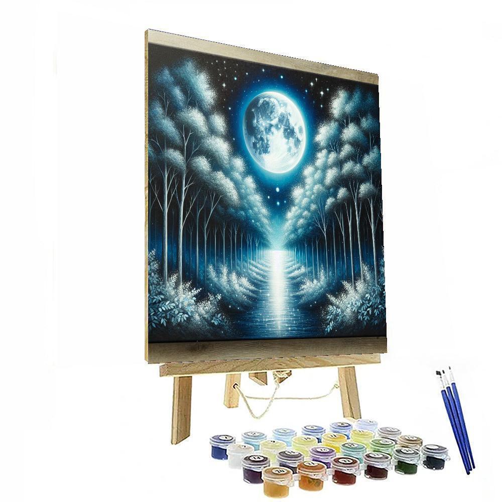 Ethereal Moonlit Pathway Numbered Painting Kits