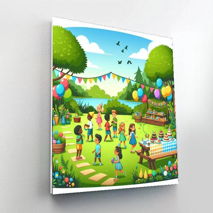 Happy Garden Party Paint By Numbers Kits