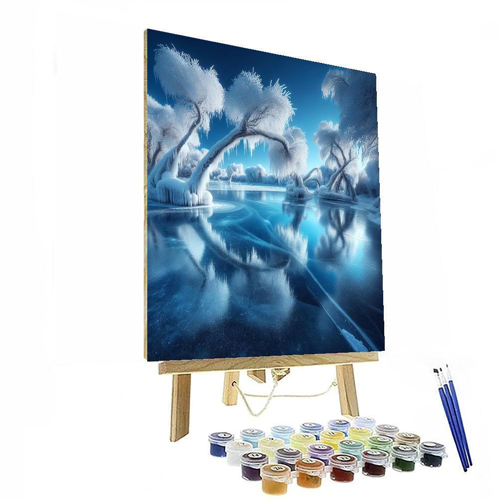 Frosty Morning Reflections Paint By Numbers Kits