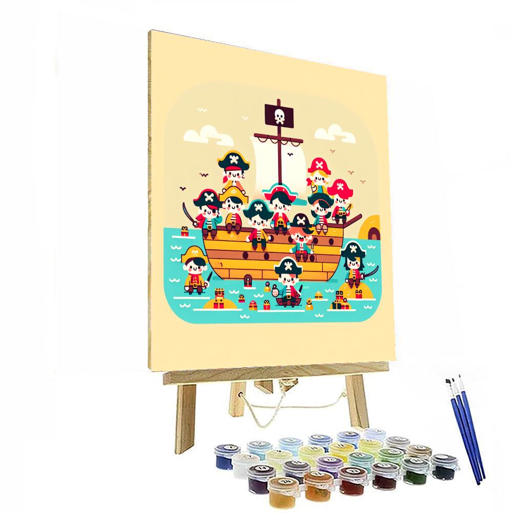Petite Pirate Palooza Paint By Numbers Art