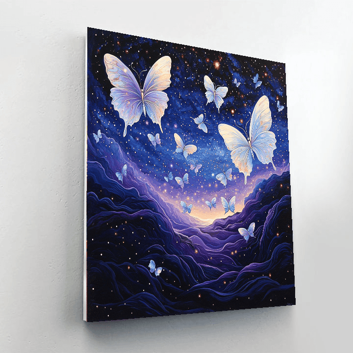 Salvador Dali Inspired Celestial Butterflies  Painting By Numbers Kit