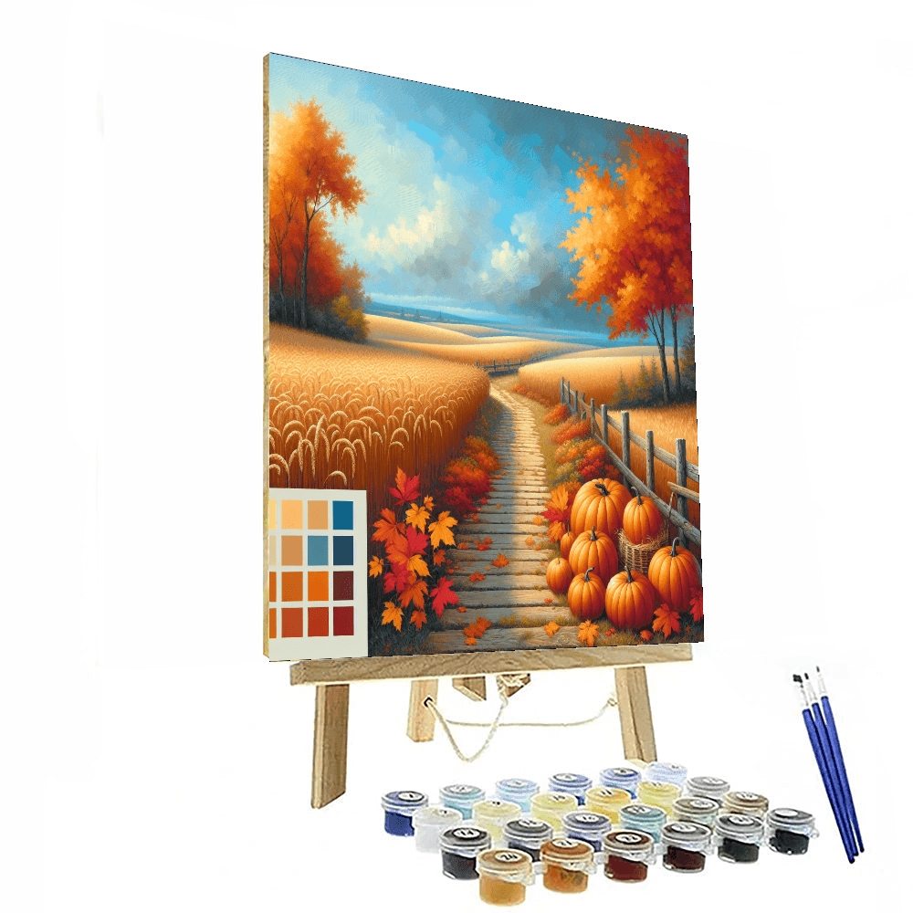 Rustic Harvest Festival Painting Number Kit