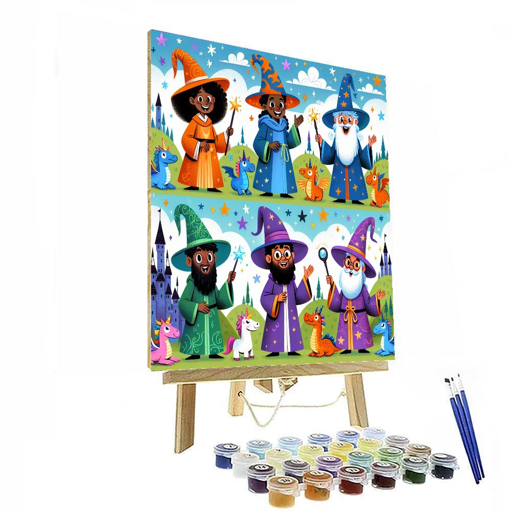 Adventure With Magical Wizards Numbered Painting Kits