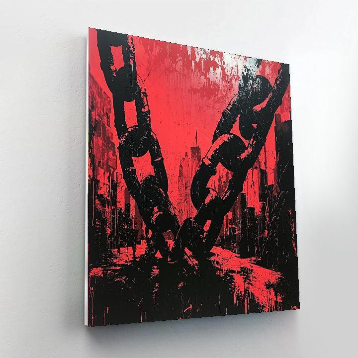 Banksy Inspired The Chains We Bear  DIY Paint By Numbers